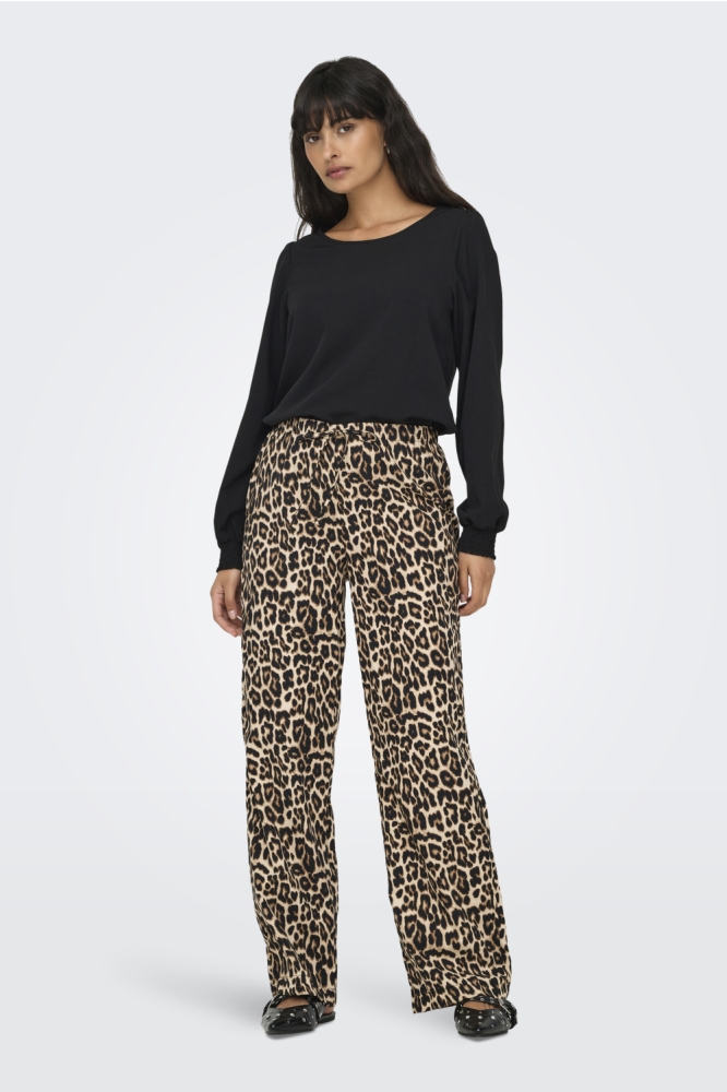 ONLCLARA PULLUP PANT WVN OS 15349052 Black/LEO
